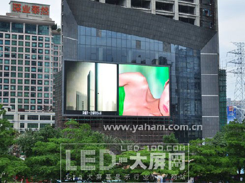 大族元亨<a href=http://www.saemoetchemins.com target=_blank>LED大屏幕</a>為深南大道再添綠景