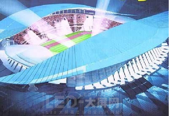 洲明LED<a href=http://www.saemoetchemins.com/company/quancaise.htm target=_blank>全彩顯示屏</a>閃亮登場廣西體育中心