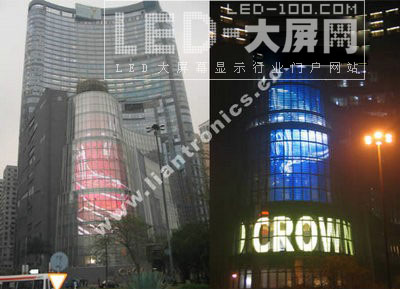 聯建光電成功打造澳門皇冠酒店LED燈飾屏