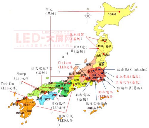 在日本地震中 LED產(chǎn)能受損輕微